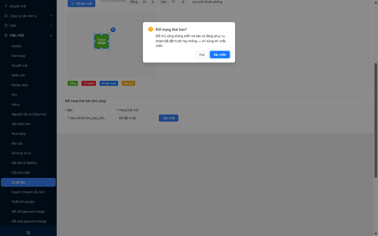Modal xác nhận đổi trạng thái
