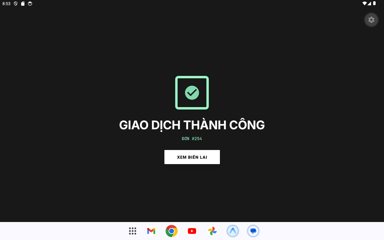 Giao dịch thành công